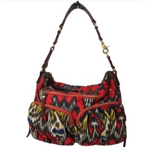 MZ Wallace Red and Multicolor Shoulder Bag